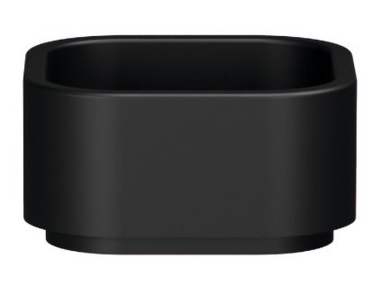 Kerasan HAKO keramické umyvadlo na desku 30x30cm, černá mat 554331