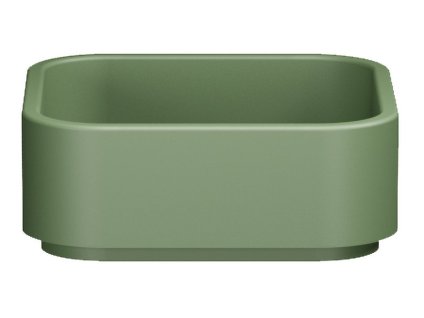 Kerasan HAKO keramické umyvadlo na desku 40x40cm, verde mat 554411