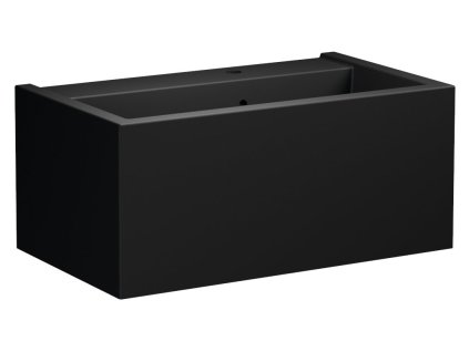 Kerasan KANAAL keramické umyvadlo 80x46,5cm, černá mat 574131