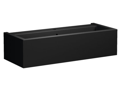 Kerasan KANAAL keramické umyvadlo 100x40cm, černá mat 574331