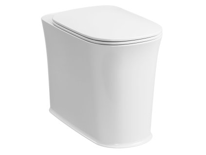 Kerasan THE NEW YORKER WC mísa stojící pro vysokou nádržku, 36,5x60cm, spodní/zadní odpad, bílá 561801-1