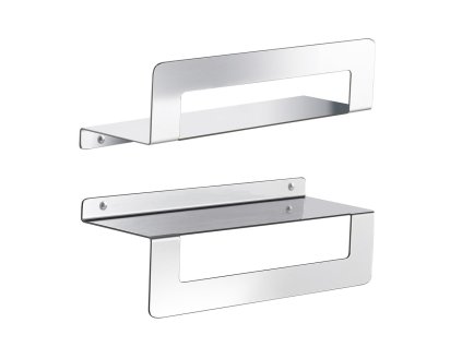 Gedy CLEO polička s držákem ručníků 300mm, nerez lesk 2019133