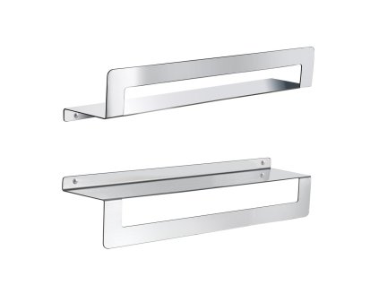 Gedy CLEO polička s držákem ručníků 500mm, nerez lesk 2019135