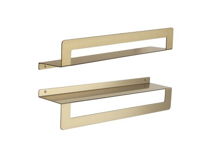 Gedy CLEO polička s držákem ručníků 500mm, zlato mat 2019885