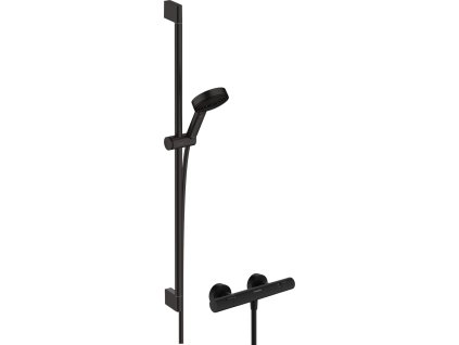 Hansgrohe Sprchová baterie Hansgrohe Pulsify Select S se sprchovým setem 150 mm černá matná 24261670