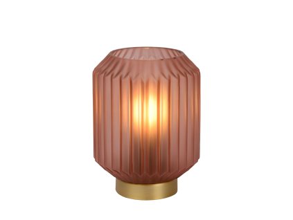 lucide sueno stolni lampa e14 40w ruzova