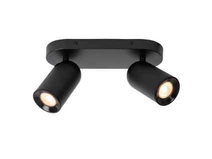 lucide punch stropni bodove svitidlo 2xgu10 cerna