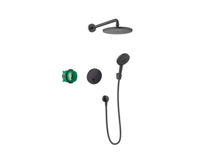 Hansgrohe Sprchový systém Hansgrohe Raindance S pod omítku s termostatickou baterií matná černá 27959670