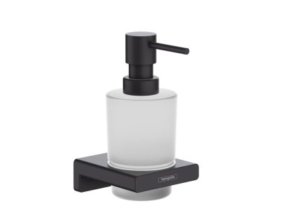 Hansgrohe Dávkovač mýdla Hansgrohe AddStoris s držákem matná černá 41745670