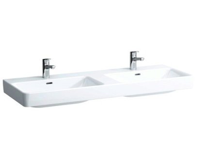 Laufen Dvojumyvadlo Laufen Pro S 130x46 cm dva otvory pro baterii H8149680001041