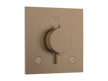 Hansgrohe Sprchová a vanová baterie Hansgrohe Ecostat Comfort E bez podomítkového tělesa kartáčovaný bronz 33716140