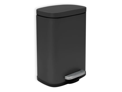 Spirella Spirella pedálový odpadkový koš AKIRA matná černá ocel 5 L 10.19834