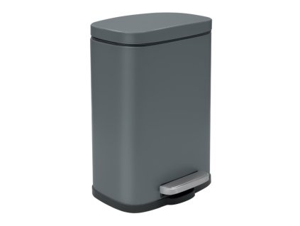 Spirella Spirella pedálový odpadkový koš AKIRA matná šedá ocel soft-close 12 L 10.21560