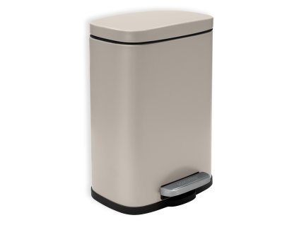 Spirella Spirella pedálový odpadkový koš AKIRA matná šedo-hnědá ocel 5 L 10.19837