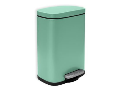 Spirella Spirella pedálový odpadkový koš AKIRA matná zelená ocel 5 L 10.19838