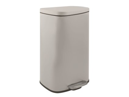 Spirella Spirella pedálový odpadkový koš AKIRA matná šedo-hnědá ocel soft-close 30 L 10.21566