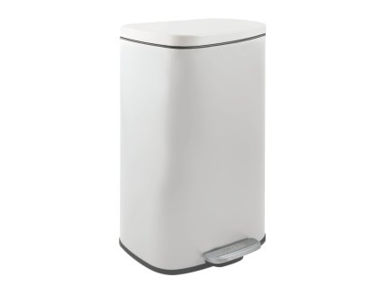 Spirella Spirella pedálový odpadkový koš AKIRA matná bílá ocel soft-close 30 L 10.21567