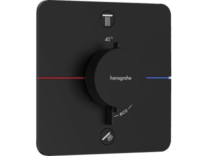 Hansgrohe Sprchová a vanová baterie Hansgrohe ShowerSelect Comfort Q bez podomítkového tělesa matná černá 15586670