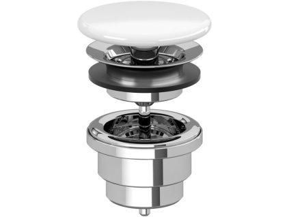 Villeroy & Boch Villeroy & Boch neuzav.ventil,keram.kryt,plochý bílý; 68080001