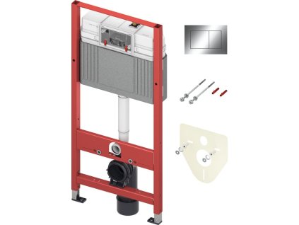 Tece Set do sádrokartonu k WC Tece tlačítko lesklý chrom 9.400.412