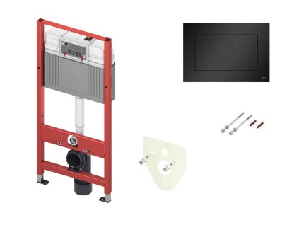 Tece Set do sádrokartonu k WC Tece černé matné tlačítko 9.400.414