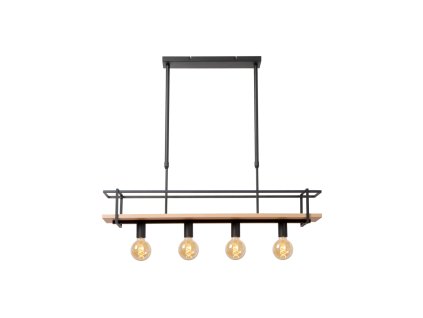 lucide milonga zavesne svetlo 4xe27 cerna 21432 04 30