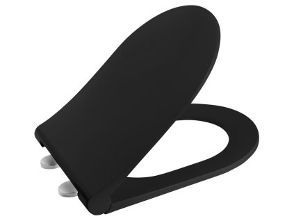 Sapho WC sedátko, SLIM, Soft Close, černá mat 100787-110