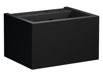 Kerasan KANAAL keramické umyvadlo 60x46,5cm, černá mat 574031