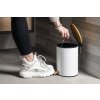 Aqualine BAMBUS odpadkový koš kulatý 5l, Soft Close, bílá mat BI007