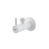 ALCA PLAST Ventil rohový s filtrem 1/2"×1/2", kulatý, bílá ARV003B