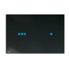 ALCADRAIN Ovládací tlačítko bezdotykové pro předstěnové instalační systémy Slim s podsvícením, sklo-černá NIGHT LIGHT-3-SLIM