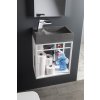 Sapho CREST konzole s policí, 39,5x45x21,7cm, bílá mat AR502