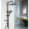 Aqualine KERA sprchový sloup s napojením na baterii, černá mat SL435