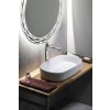 Isvea INFINITY OVAL keramické umyvadlo na desku, 55x36cm, bílá 10NF65055