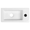 Sapho ZOE keramické umývátko 37x18 cm, otvor pro baterii vpravo, bílá AR495