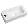 Sapho ZOE keramické umývátko 37x18 cm, otvor pro baterii vlevo, bílá AR496