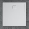 RONAL sprchová vanička LIVADA z litého mramoru, čtverec 80x80x3,5 cm, bílá, sifon na kratší straně vaničky W20Q08004