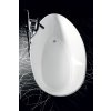 GELCO ELIPSIE volně stojící vana 1570x700x560mm, litý mramor, bílá lesk GVEL1570