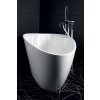 GELCO ELIPSIE volně stojící vana 1570x700x560mm, litý mramor, bílá lesk GVEL1570