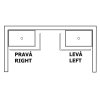 GELCO SARA panel čelní 100x75cm, výška 10cm, levý GP10075L