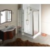 GELCO ANTIQUE sprchové dveře otočné, 800mm, levé, ČIRÉ sklo, bronz GQ1280LC