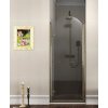 GELCO ANTIQUE sprchové dveře otočné, 800mm, levé, ČIRÉ sklo, bronz GQ1280LC
