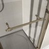 GELCO ANTIQUE sprchové dveře otočné, 900mm, pravé, ČIRÉ sklo, bronz GQ1390RC
