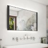 NIMCO OBDELNÍKOVÁ - OSTRÉ ROHY Černé LED zrcadlo 1000x600 ZPC 41004-90