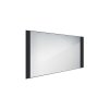 NIMCO OBDELNÍKOVÁ - OSTRÉ ROHY Černé LED zrcadlo 1200x650 ZPC 41006-90
