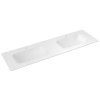 Sapho ARUBA dvojumyvadlo, Rockstone, 170x51,5cm, bílá mat AR170-B2M