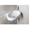 Sapho RIBERA keramické umývátko rohové 43x28,5 cm, otvor pro baterii vpravo, bílá AR497
