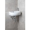 Sapho RIBERA keramické umývátko rohové 43x28,5 cm, otvor pro baterii vpravo, bílá AR497