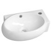 Sapho RIBERA keramické umývátko rohové 43x28,5 cm, otvor pro baterii vpravo, bílá AR497