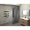 Polysan ARCHITEX sada pro uchycení skla, podlaha-stěna-strop, max. š. 1600mm, černá mat AXL2816B